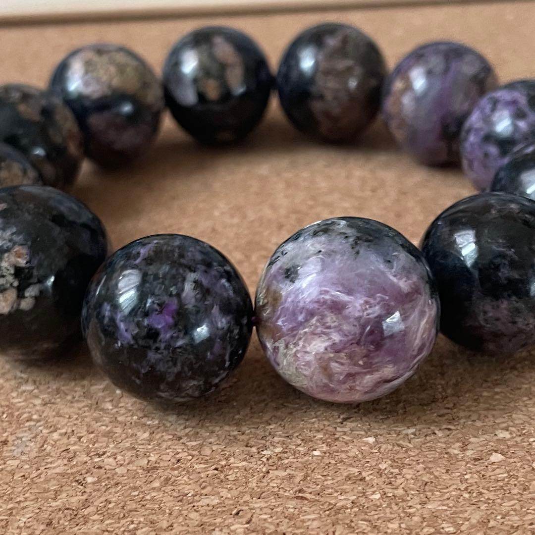 【まるちゃんマン】闇を越える守護 ブラックチャロアイト 約18〜19㎜