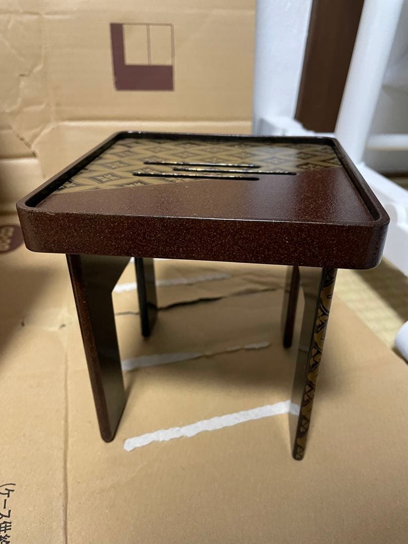 蒔絵　三宝　盃台　盃　輪島塗？　漆器　台　花月台？