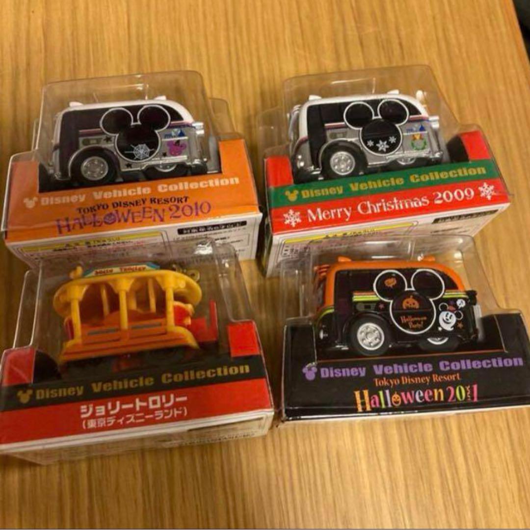 ディズニーリゾートトミカ チョロQ4種類 クルーザー ジョリートロリー