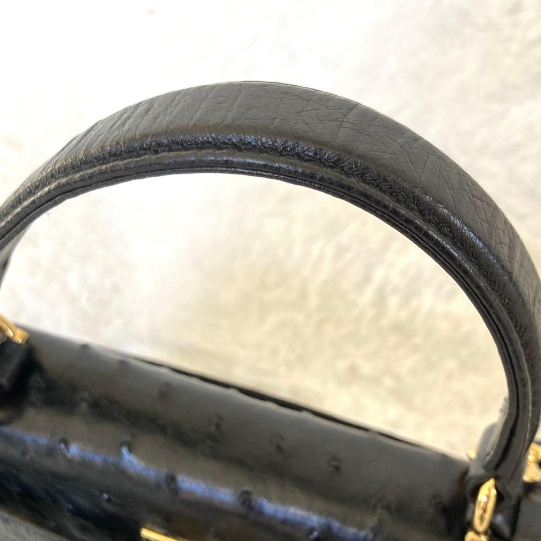 JRA認定 オーストリッチ皮バッグ　 フォーマル　極秘品