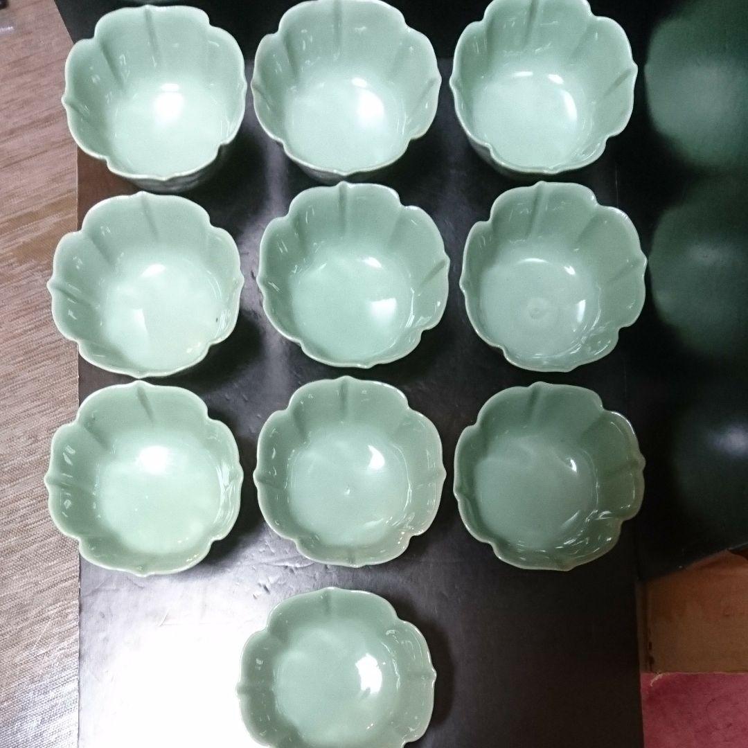 大正15年 10月 青地桔梗形 小鉢丼 赤津 陶山造