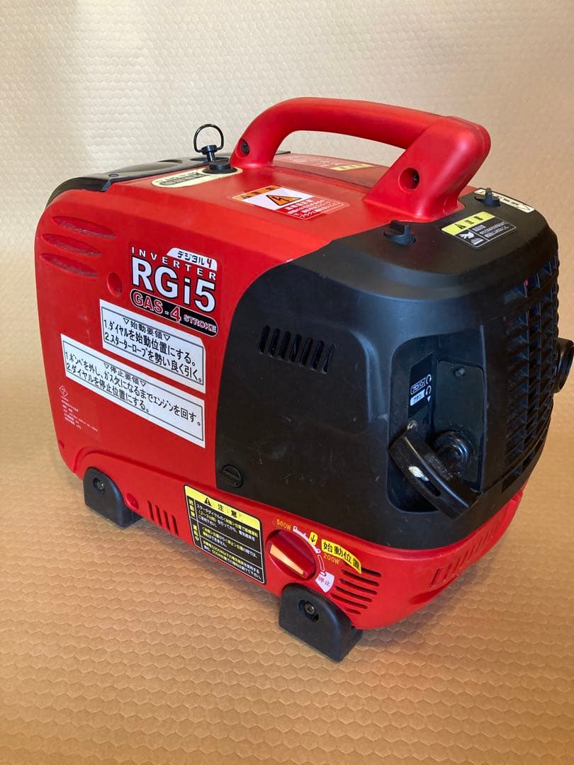 【中古品】マキタ沼津ガス発電機ラビット RGi5カセットガス,プロパンガス兼用