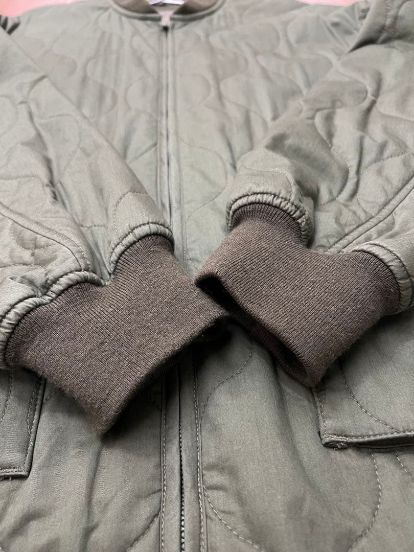 fresh service ボンバージャケット　カーキ　Lサイズ