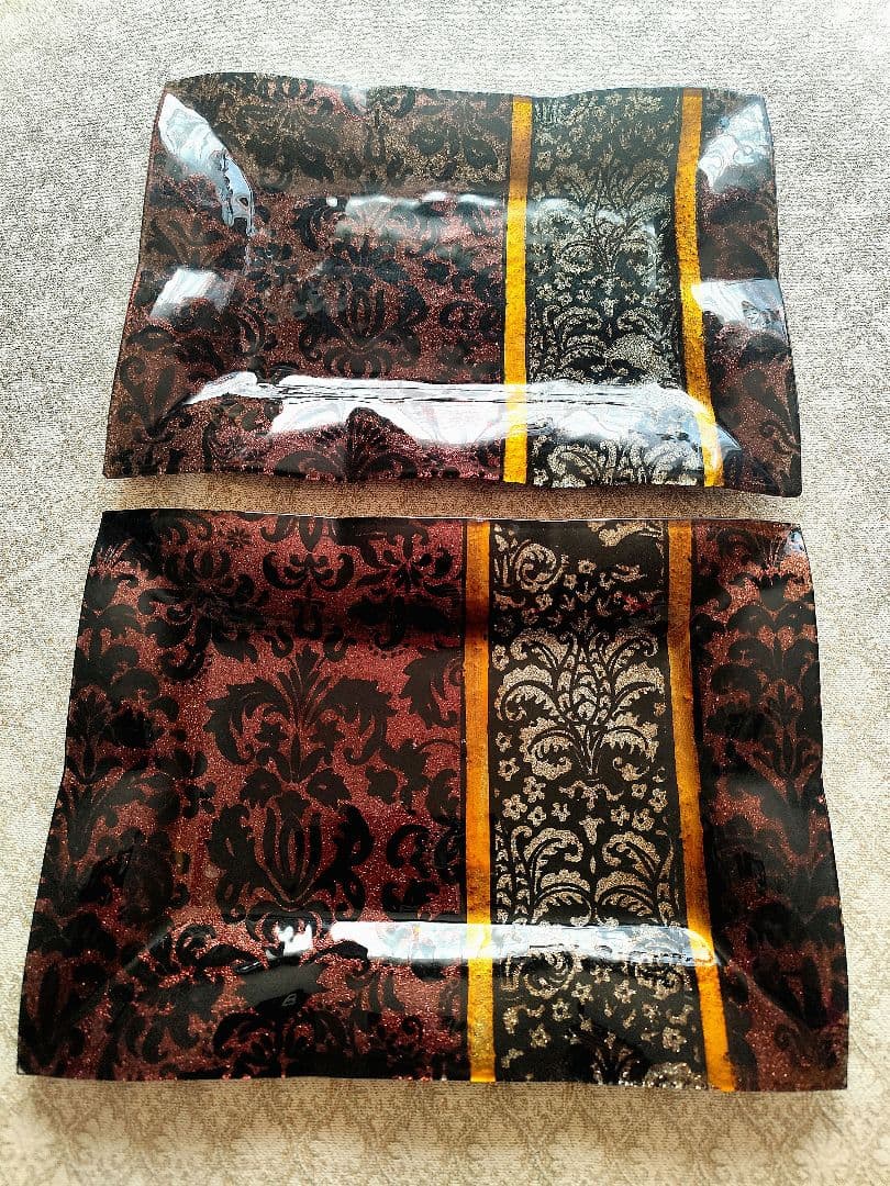 ガラス皿　ガラス細工　海外製品