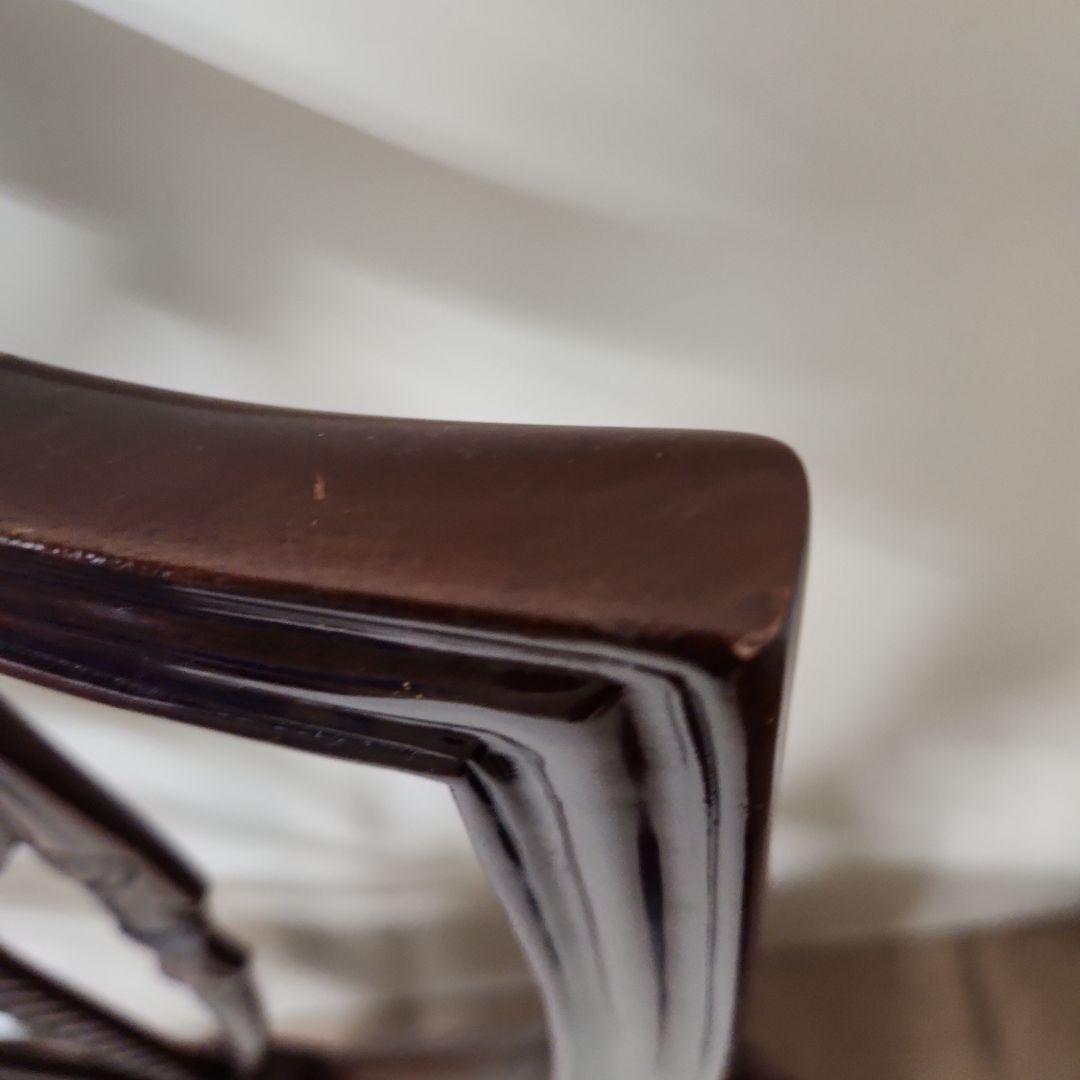 ダークブラウン アンティークチェア