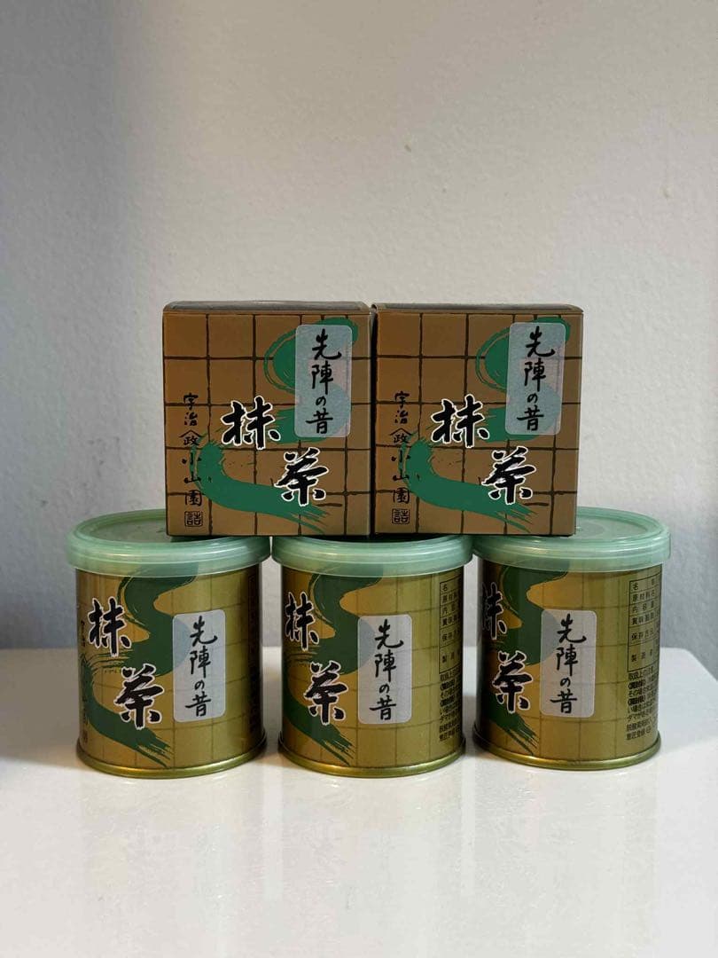 宇治抹茶 先陣の昔 30ｇｘ5缶セット