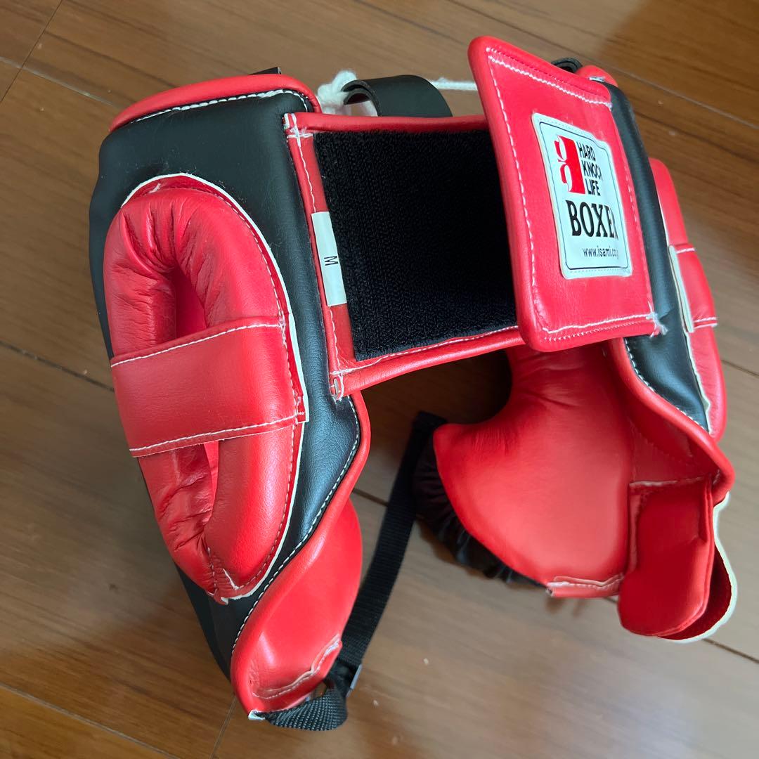 ☆【美品】ISAMI ボクサーヘッドガード　ボクシング　ヘッドギア　Mサイズ