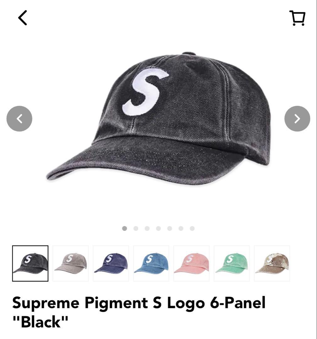 帽子 Supreme Pigment S Logo 6-Panel \"Black\"