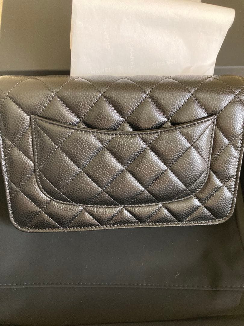 ⭐︎popo⭐︎CHANEL チェーンウォレット　キャビアスキン　新品.未使用