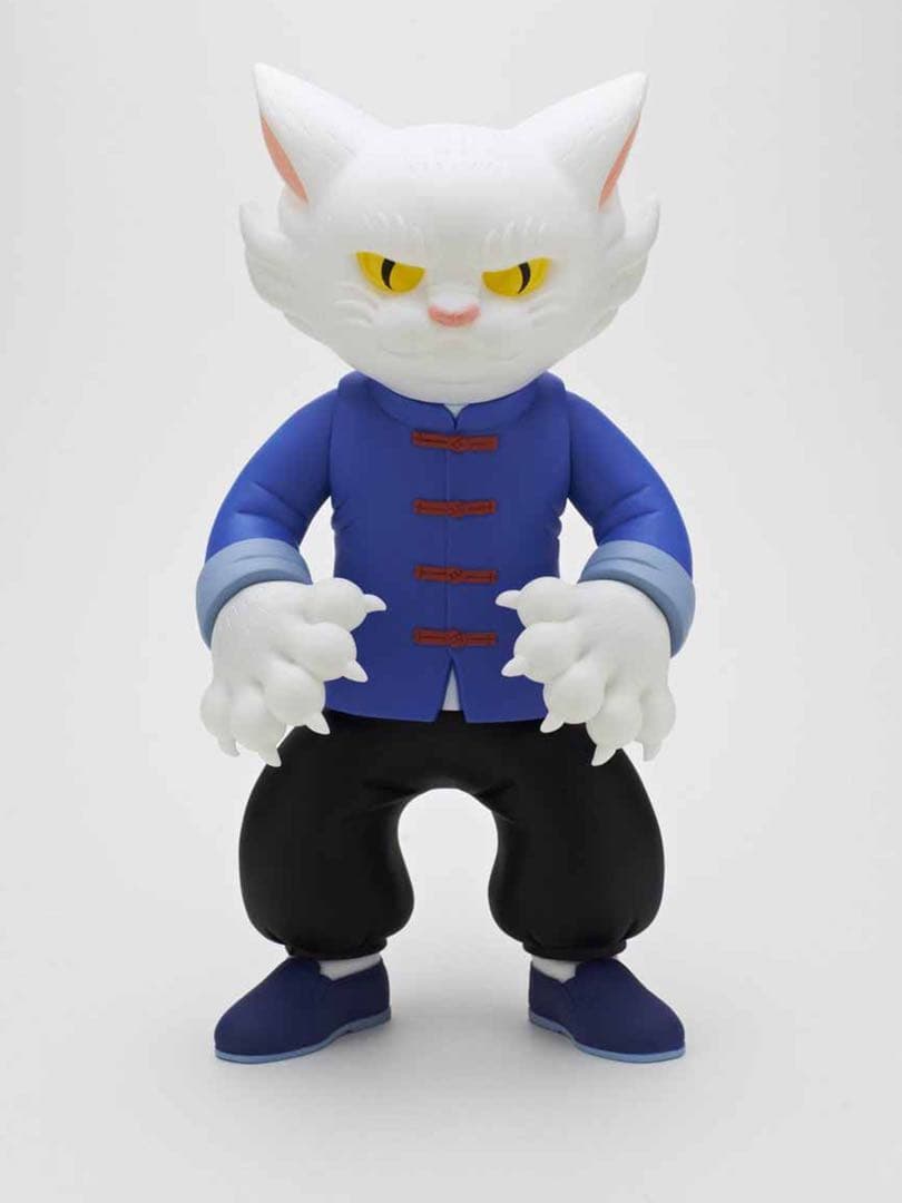 石黒亜矢子 キタンクラブ カンフー猫　ホワイト 功夫猫 ソフビ