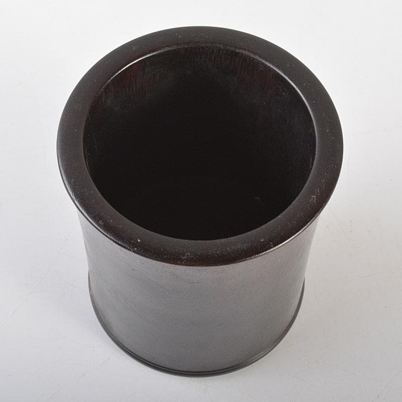 中国　書道具　唐木紫壇製　筆筒　N　6375E