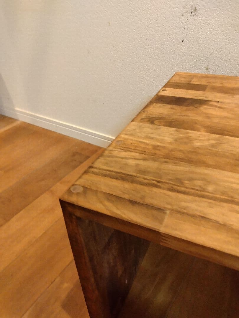 木製　ハンドメイド　オーダー　コの字　シェルフ　ラック　踏み台　サイドテーブル