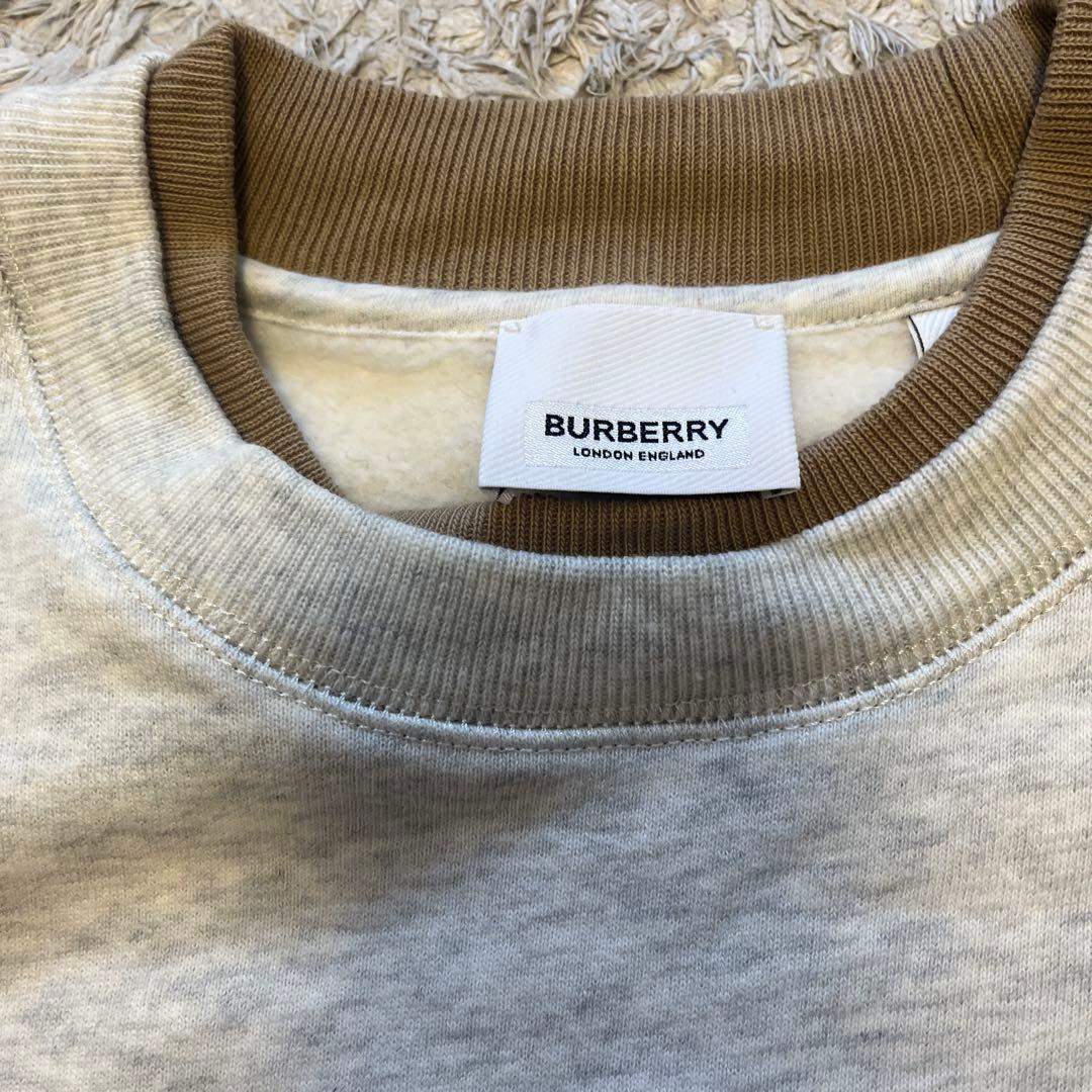BURBERRY グレー ロゴスウェット 12Y