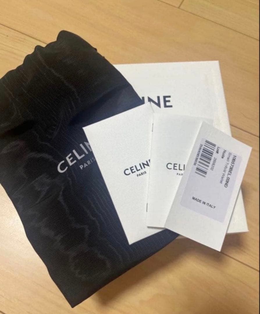 セリーヌCELINEスモール トリフォールド ウォレット ベージュ 美品