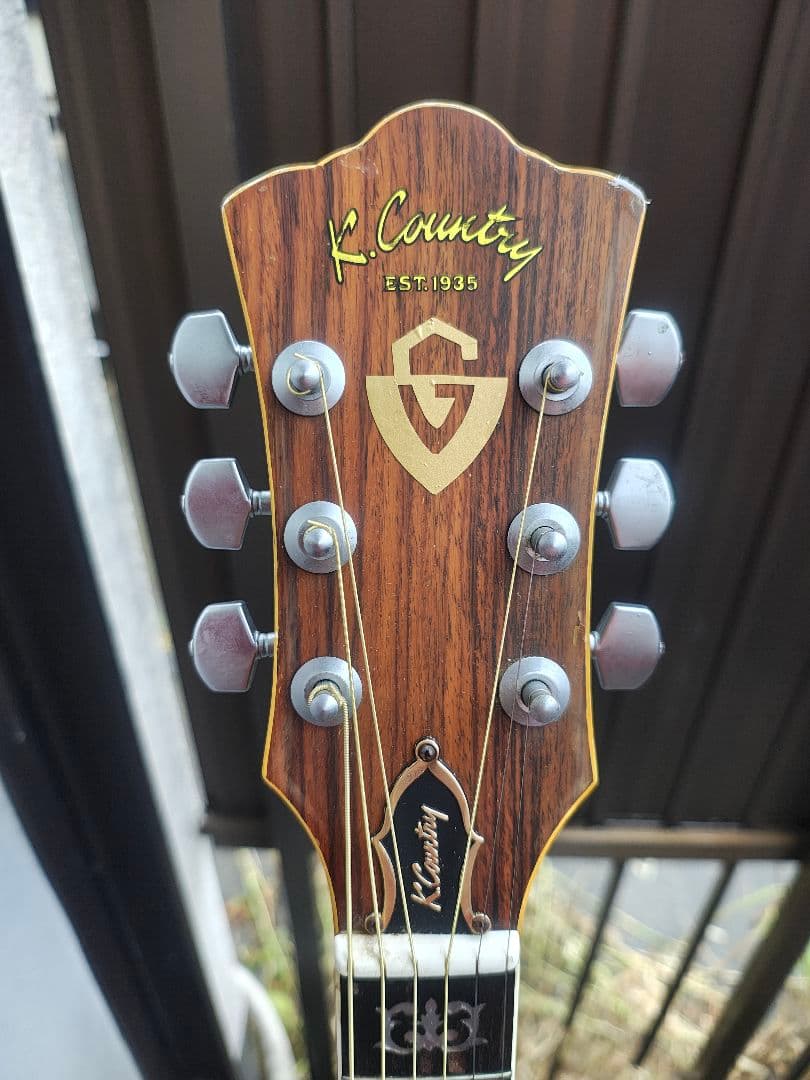 春日楽器 K.Country D-380 1975年製 ホール&コンタクトPU付
