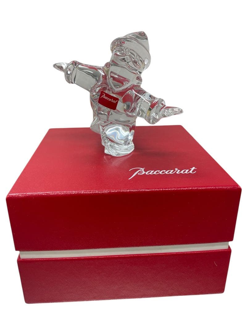 【美品✨】Baccarat バカラ クリスタルオブジェ サンタクロース スケート