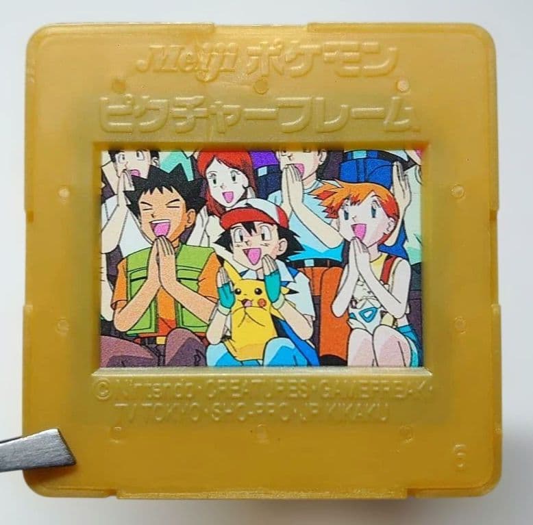 Meiji ポケモン ピクチャーフレーム　タケシ　サトシ　ピカチュウ　カスミ