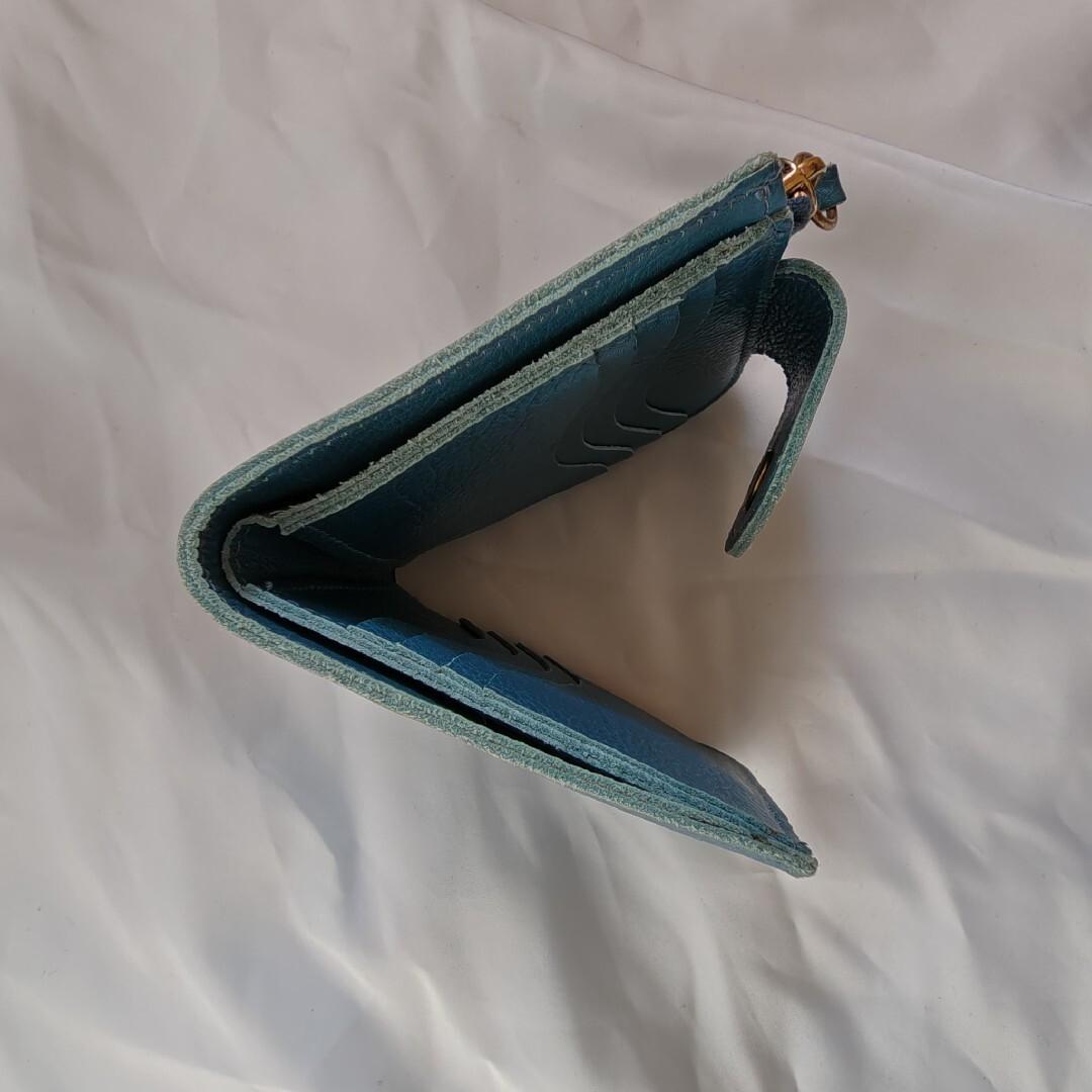 未使用級　イルビゾンテ 二つ折り財布 ☆ブルーデニム☆