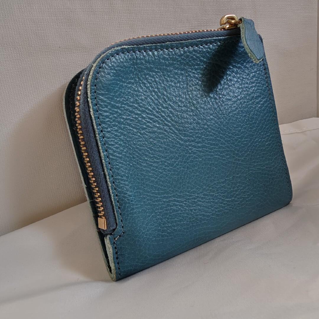 未使用級　イルビゾンテ 二つ折り財布 ☆ブルーデニム☆