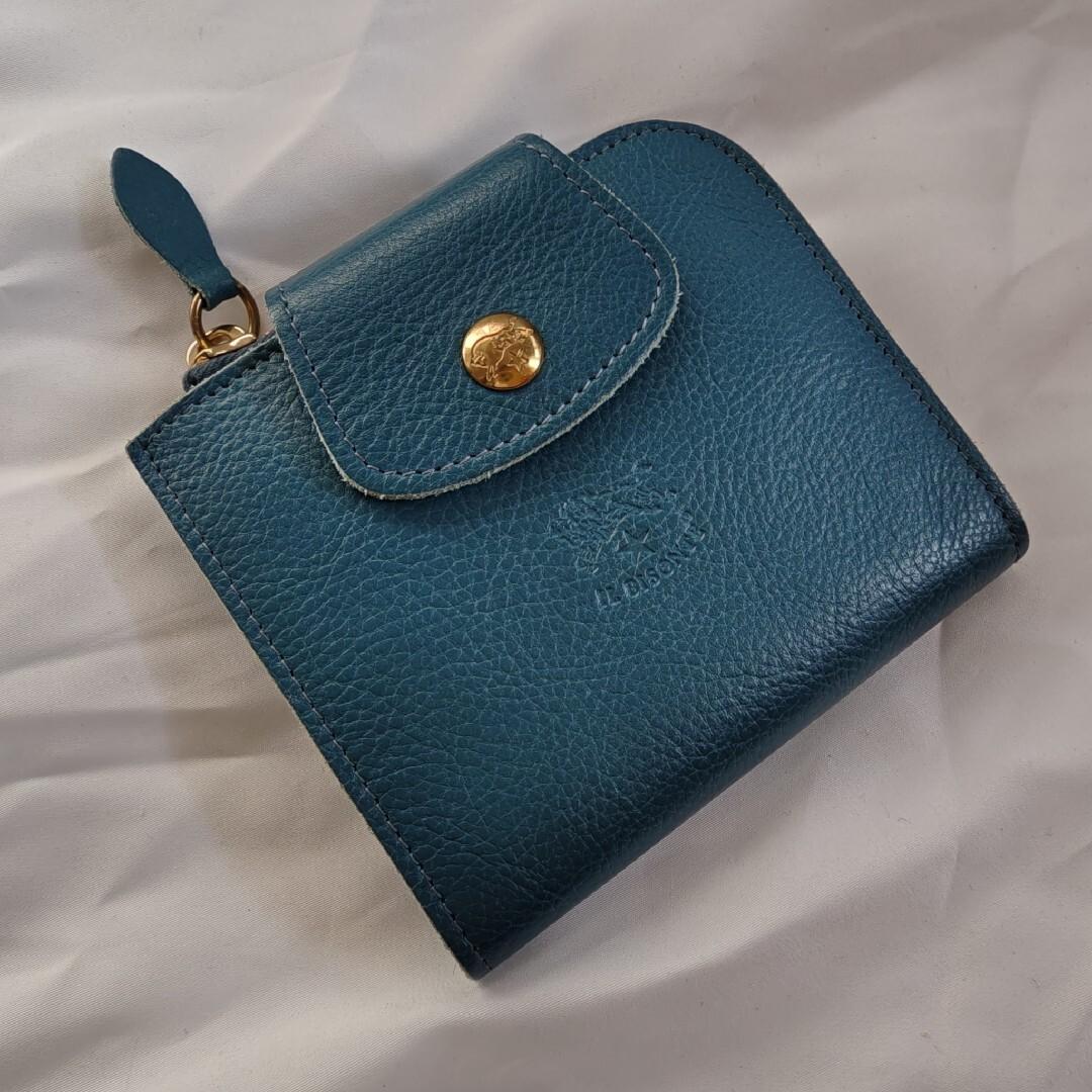 未使用級　イルビゾンテ 二つ折り財布 ☆ブルーデニム☆