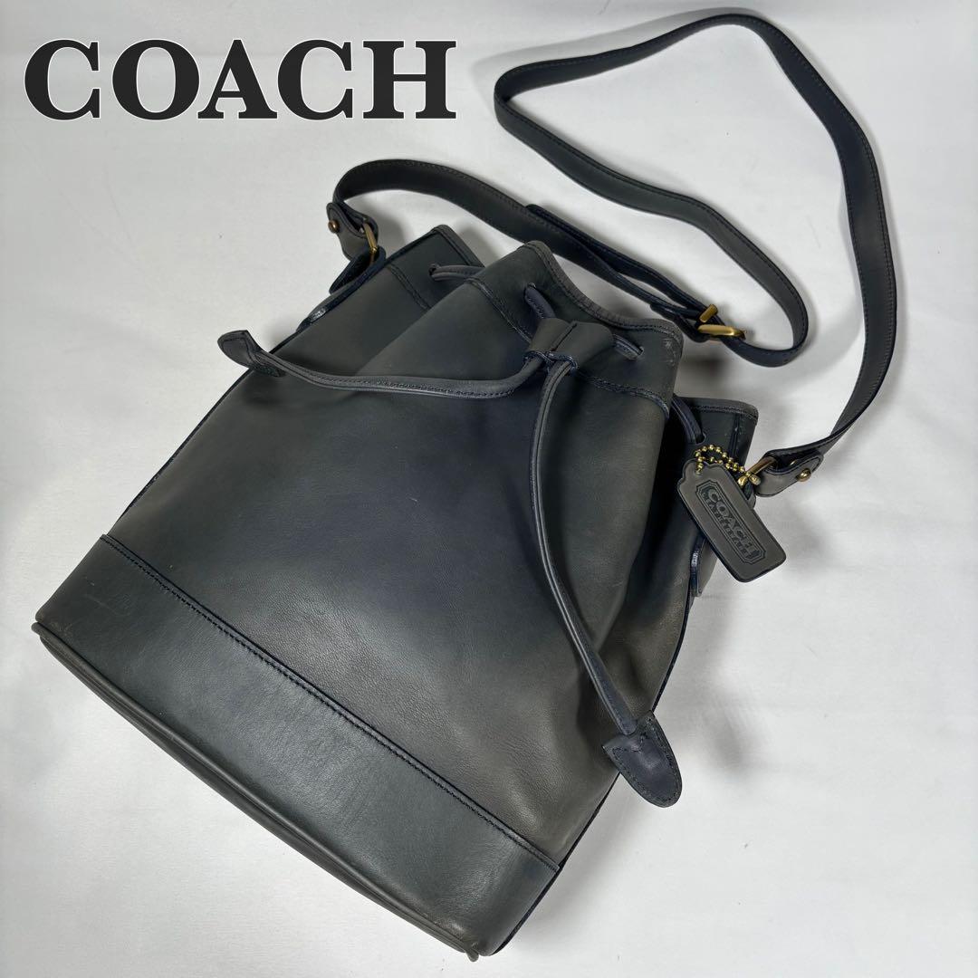 コーチ COACH ショルダーバッグ 斜め掛け 巾着 オールドコーチ レザー