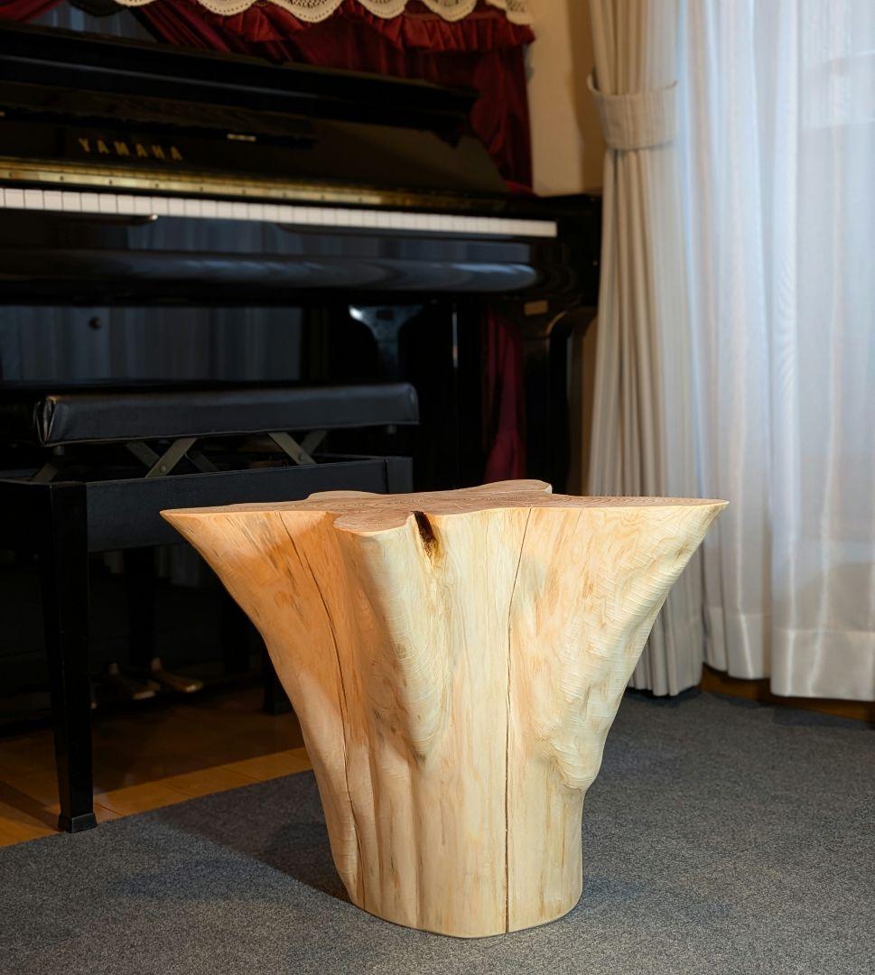 fromjapan6618　檜　切り株　丸太　椅子　スツール 高さ約40㎝