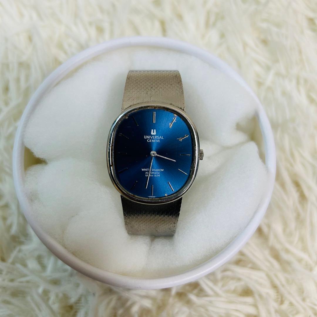 UNIVERSAL GENEVE WHITE SHADOW 自動巻き時計