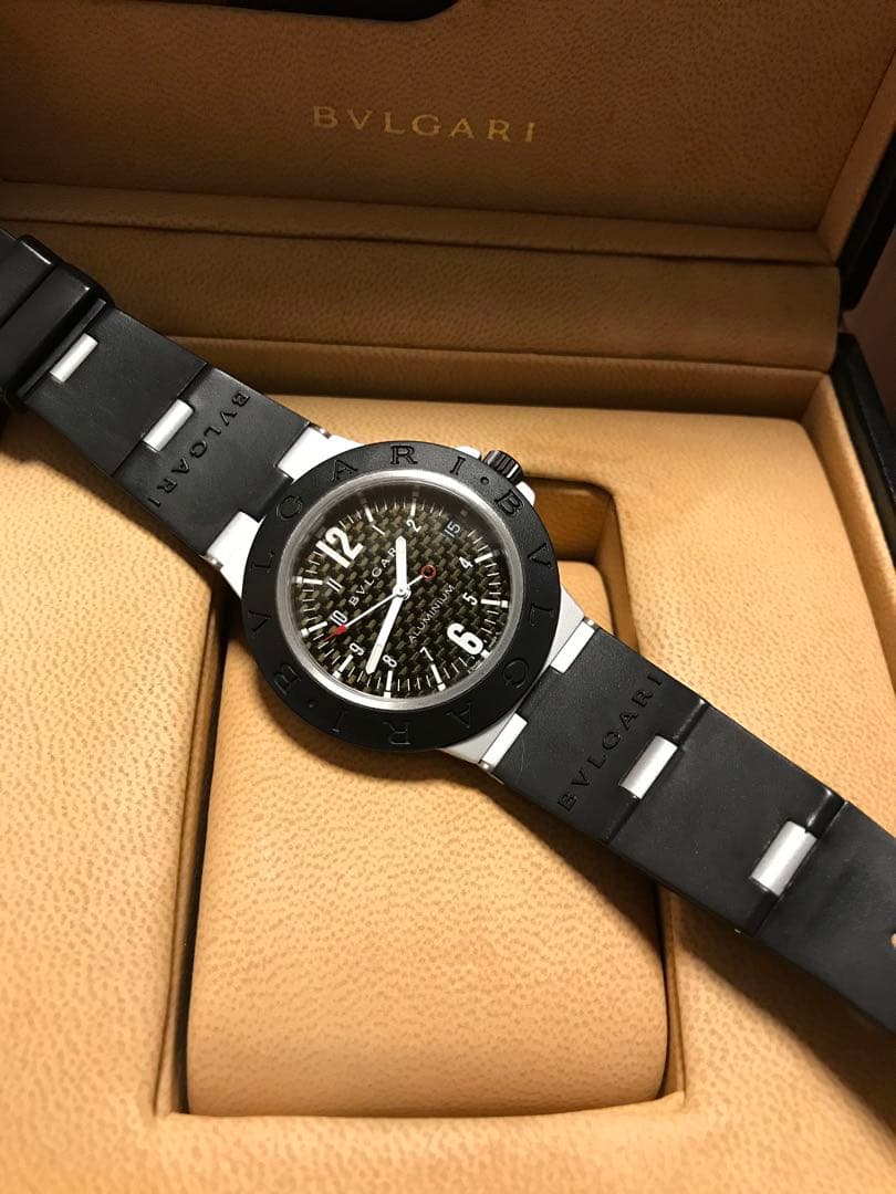 美品　ブルガリ　アルミニウム　AL38TA 自動巻