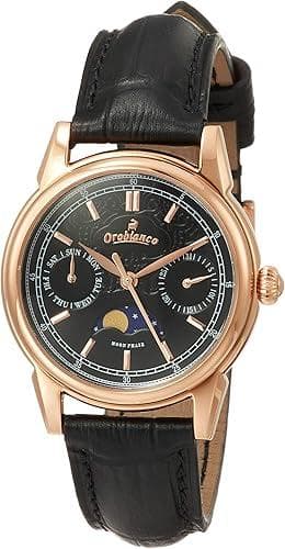 オロビアンコ 腕時計 OR0075-33 ムーンフェイズ ブラックベルト