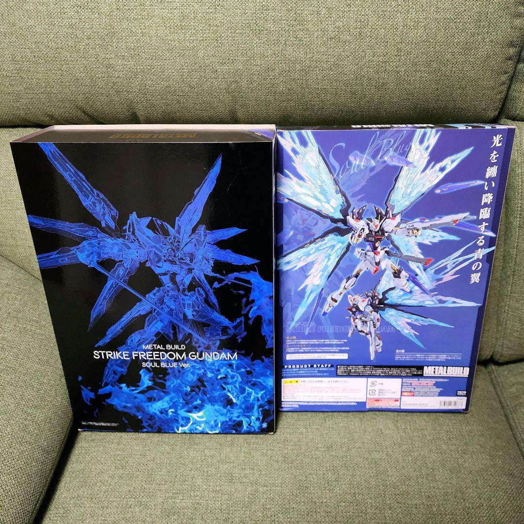 162 ストライクフリーダムガンダム SOUL BLUE＋光の翼オプションセット