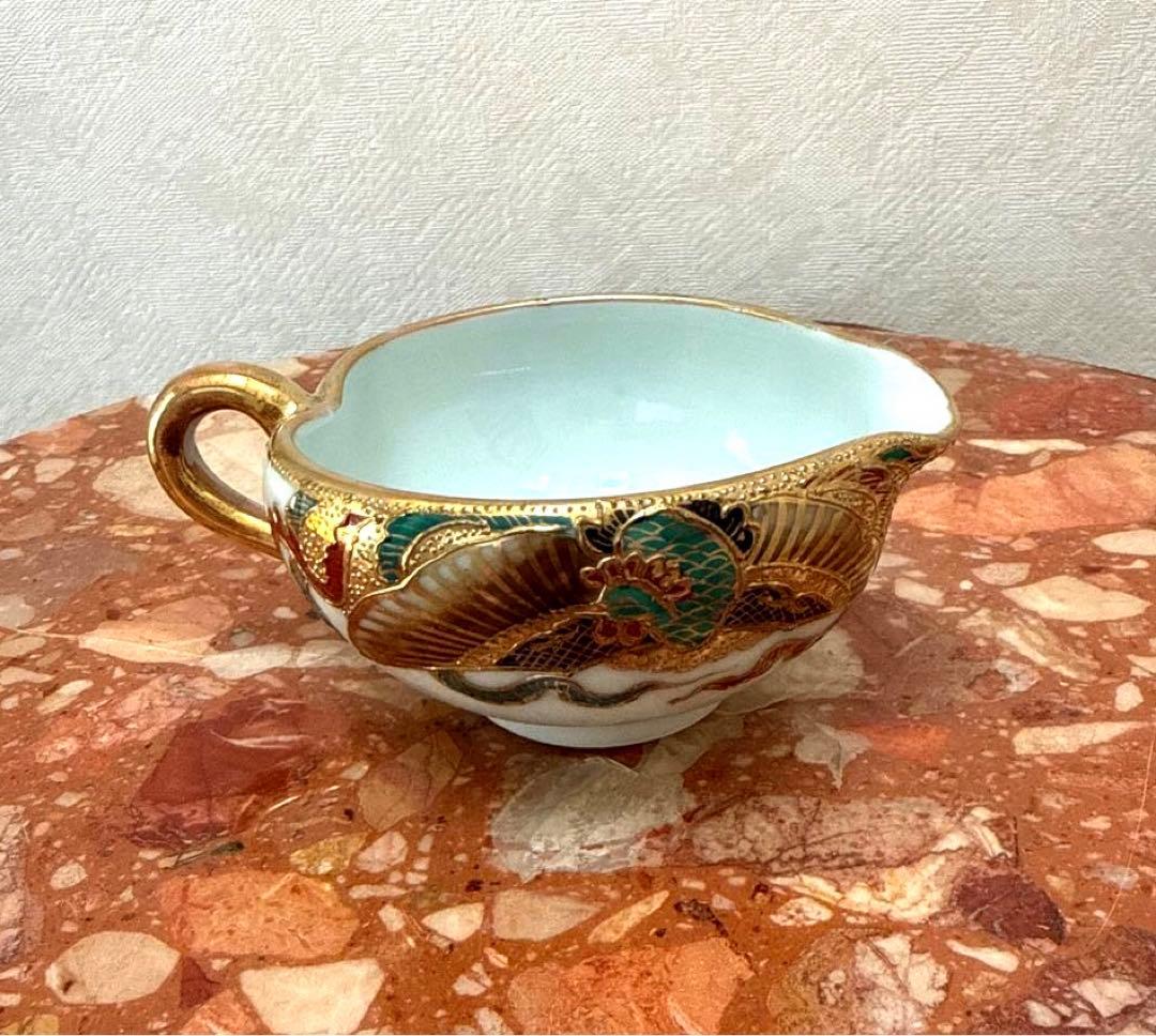 ☆高級アンティーク 骨董 茶器セット ぐい呑み 美品希少 金彩 清水焼き?!