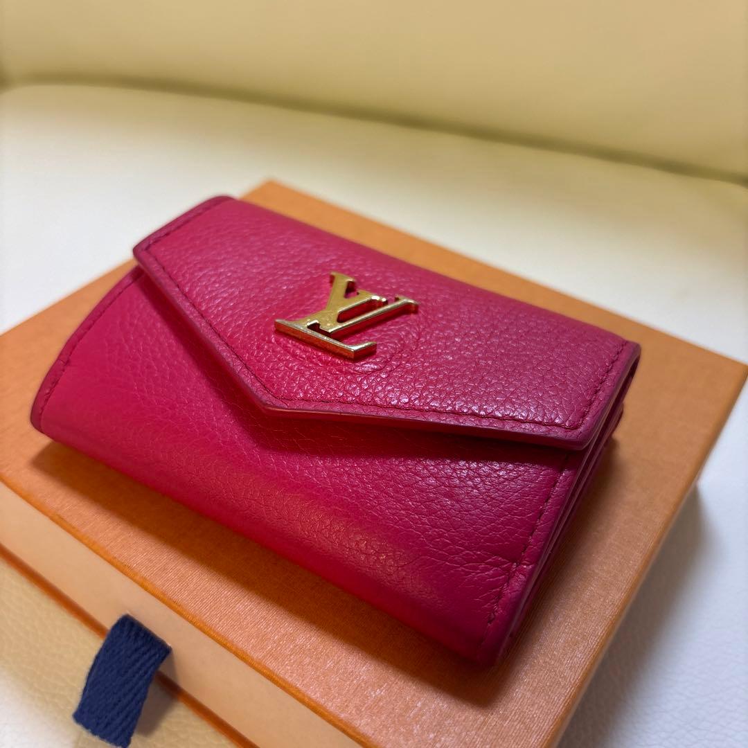 LOUIS VUITTON ピンク 三つ折り財布