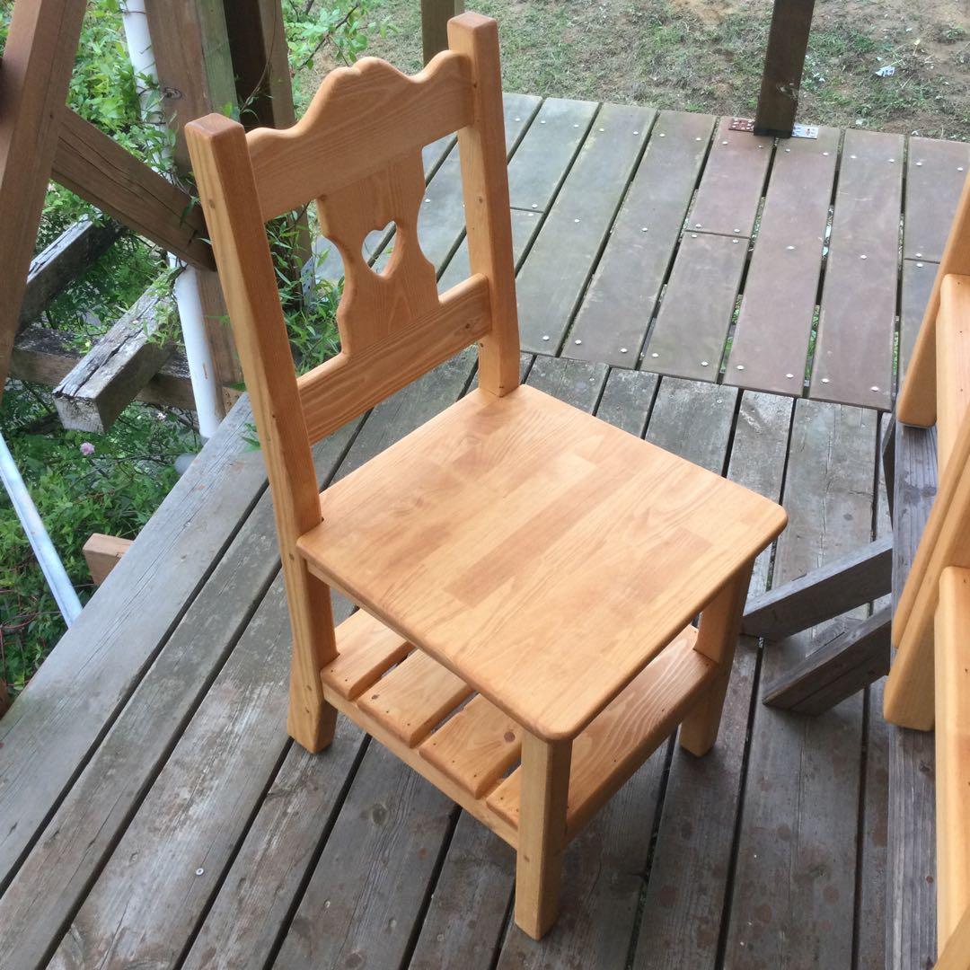 みかんさま専用ページ♡カントリーハート　チェア　4脚のうち2脚分①