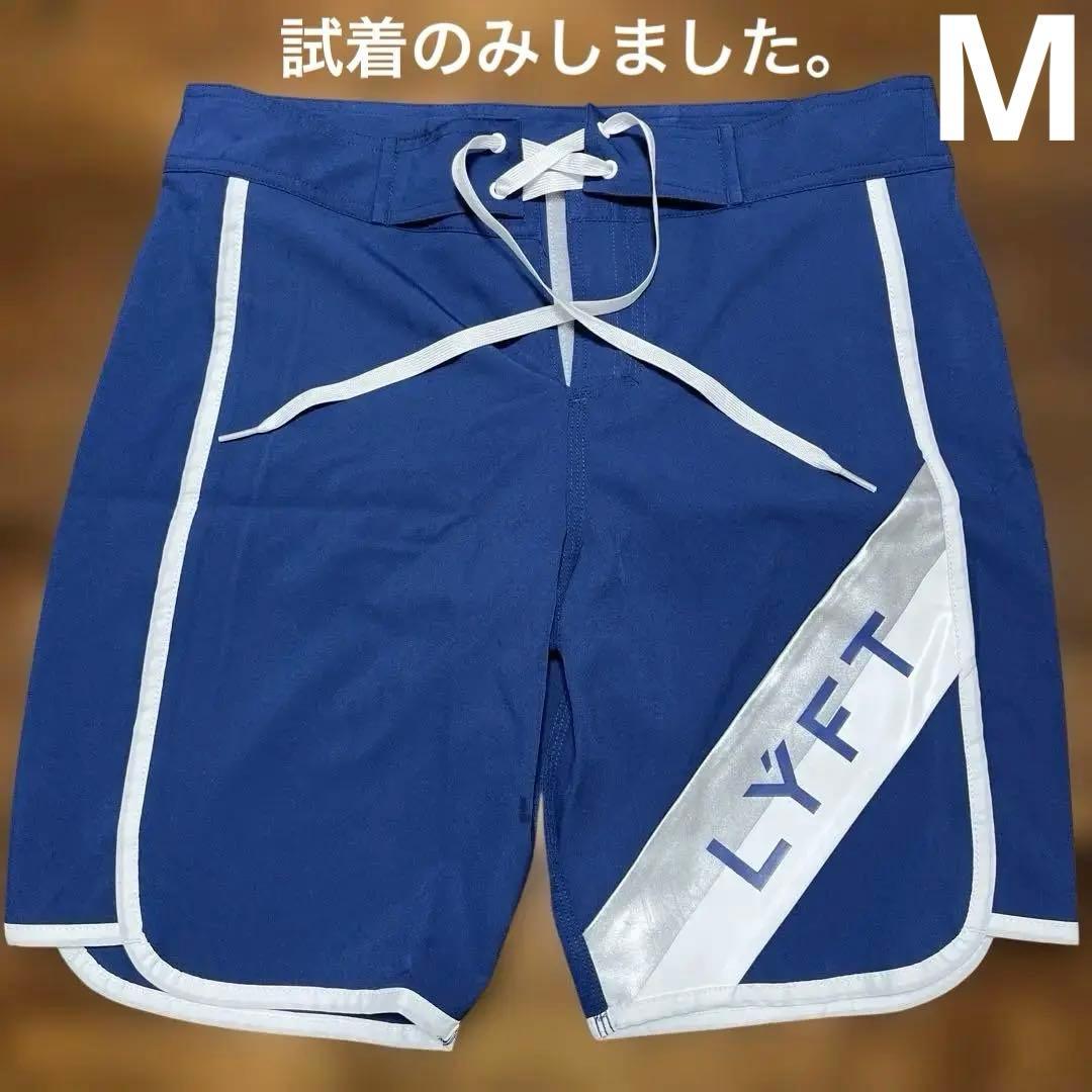 リフト　ステージショーツ　サーフパンツ　ブルー　ホワイト　M フィジーク