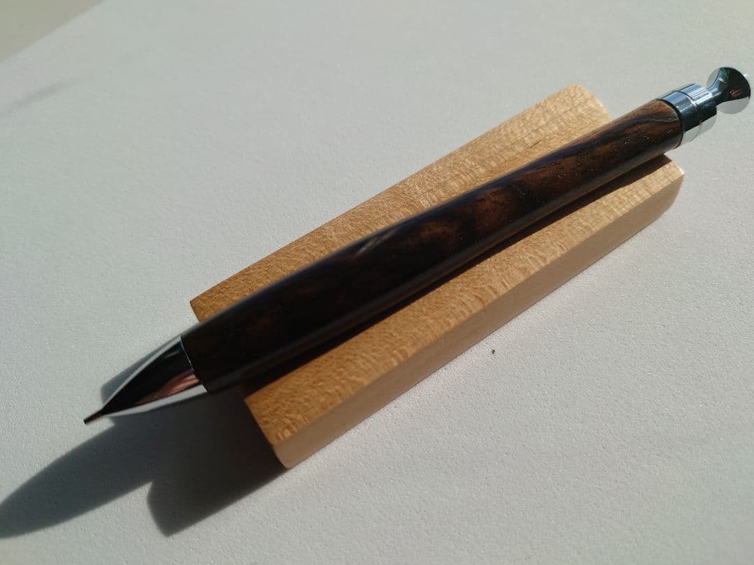 黒柿　シャープペンシル　新うるし　拭き漆