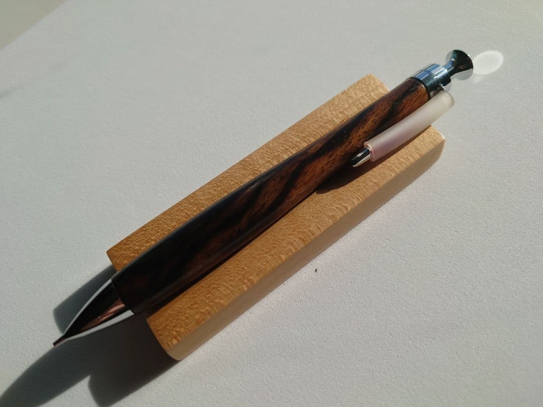 黒柿　シャープペンシル　新うるし　拭き漆