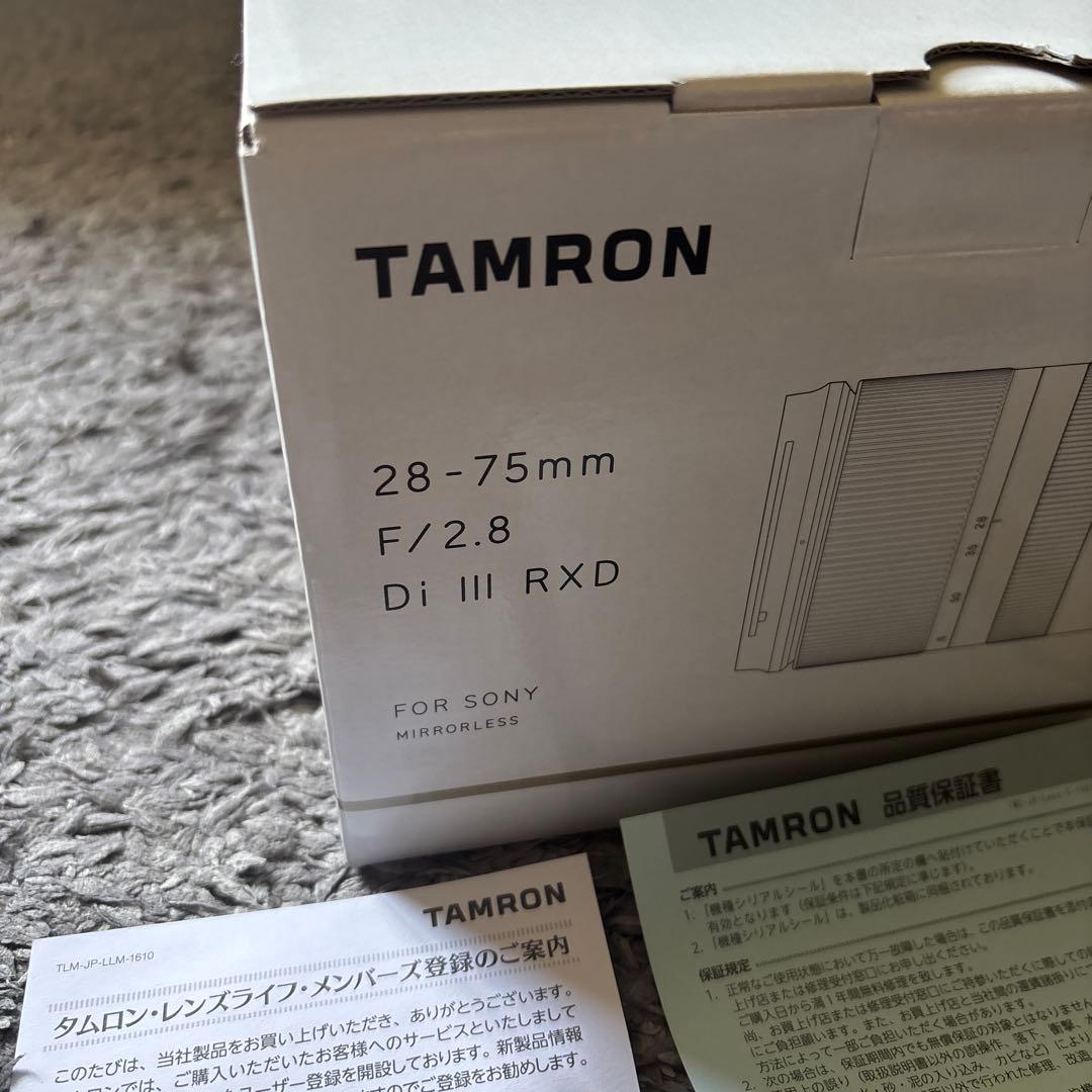 TAMRON 28-75mm F/2.8 Di III RXD Eマウント