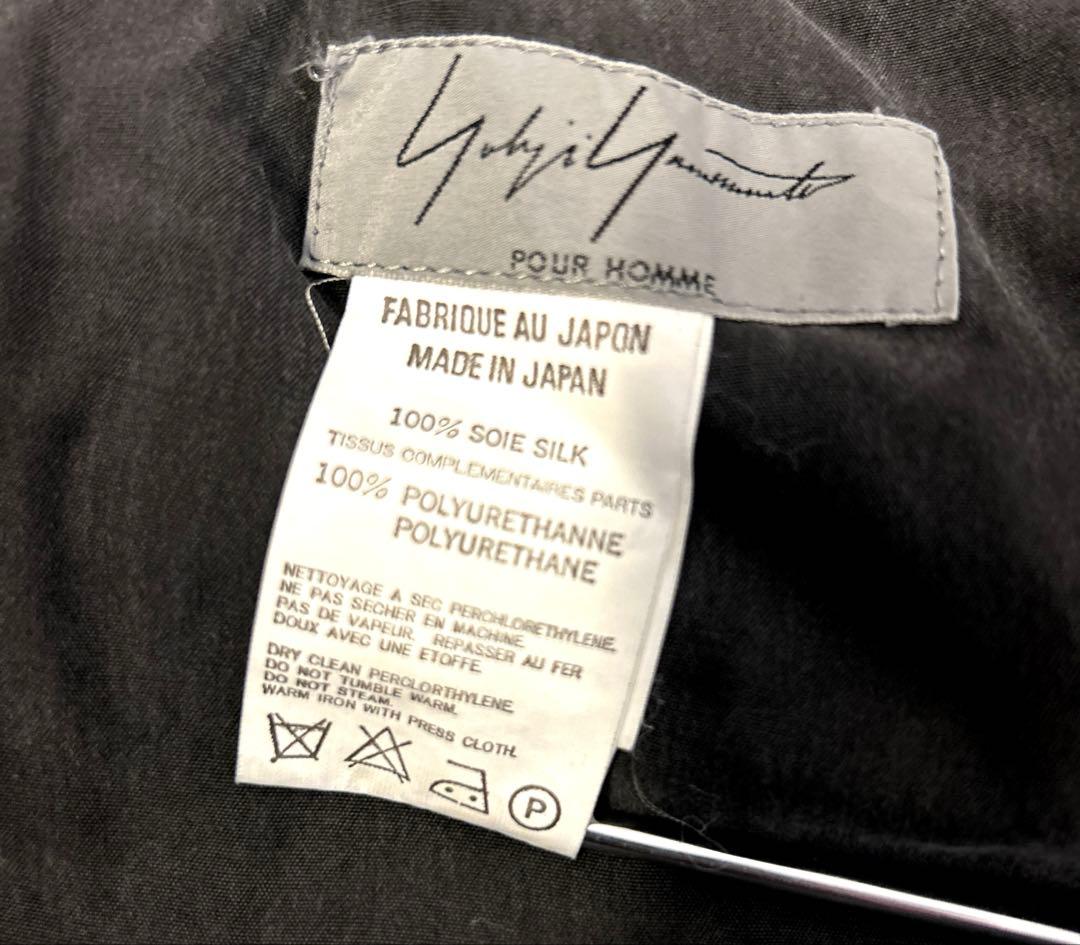 yohji yamamoto pour homme シルク ワイドパンツ