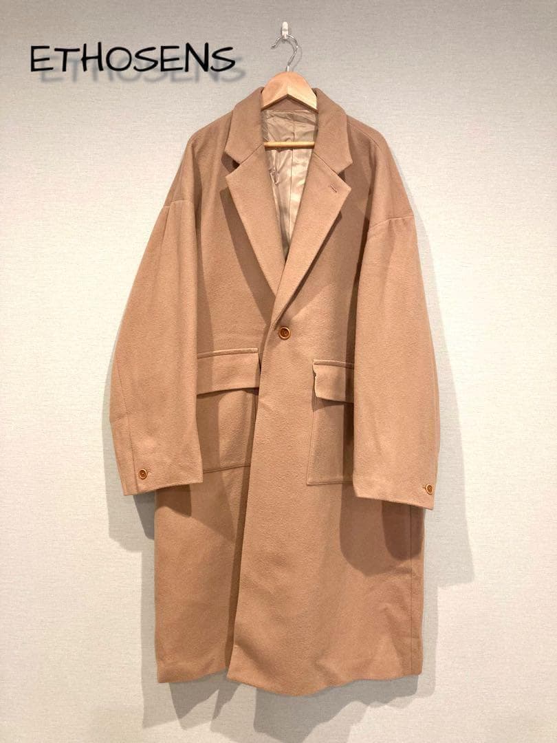 ETHOSENS エトセンス　ロング　コート　ベージュ
