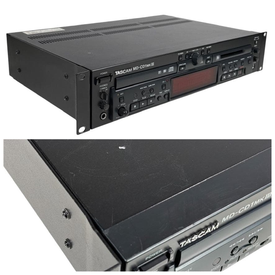 優良動作品 TASCAM MD/CDコンビネーションデッキ MD-CD1MK3