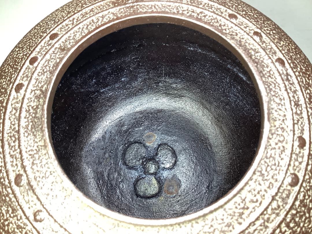 万代屋釜　釜師　菊池政光　茶道具　送料無料