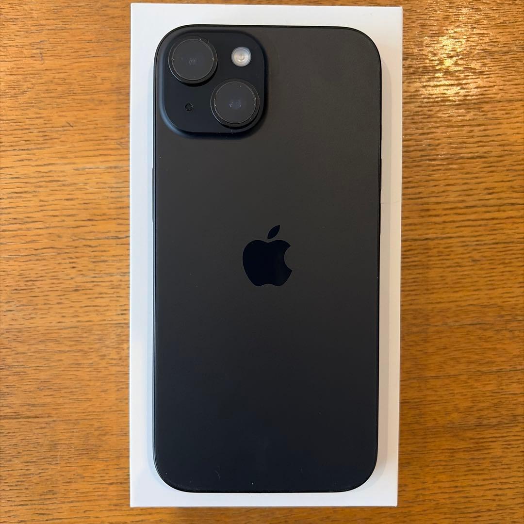 【美品】iPhone15 128GB BLACK SIMフリー バッテリー92%