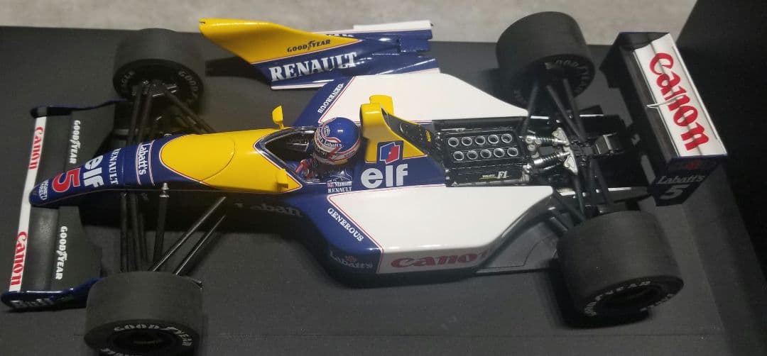 【レア】ミニチャンプス　1/18 ウィリアムズ FW14 マンセルライドオンセナ