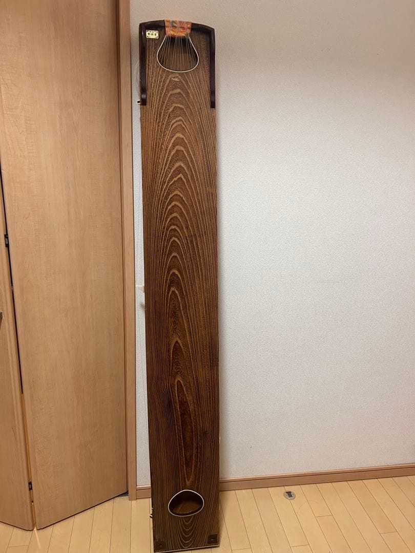 野田屋 木製 筝 茶色 桜の木