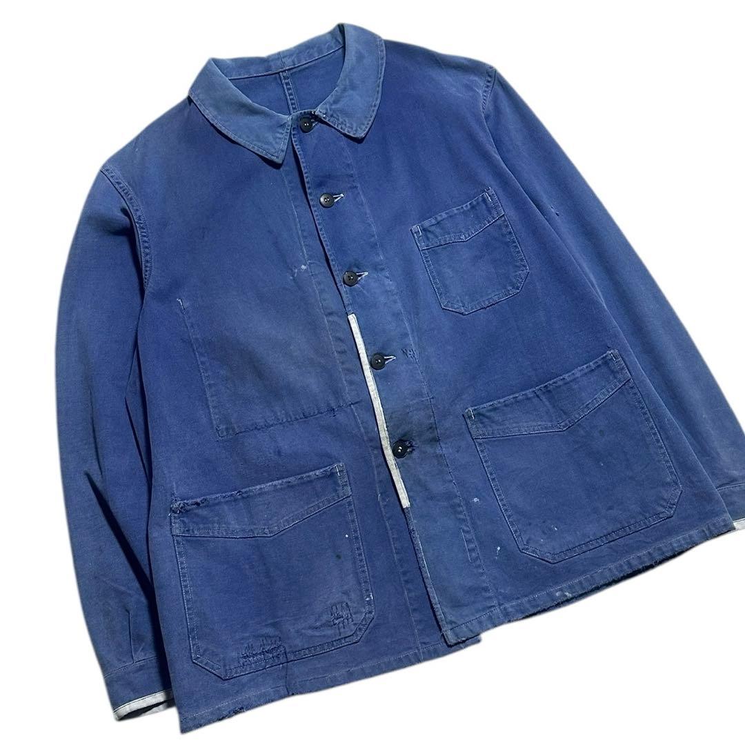 60s フレンチワークジャケット コットンツイル　ユーロワーク ビンテージ