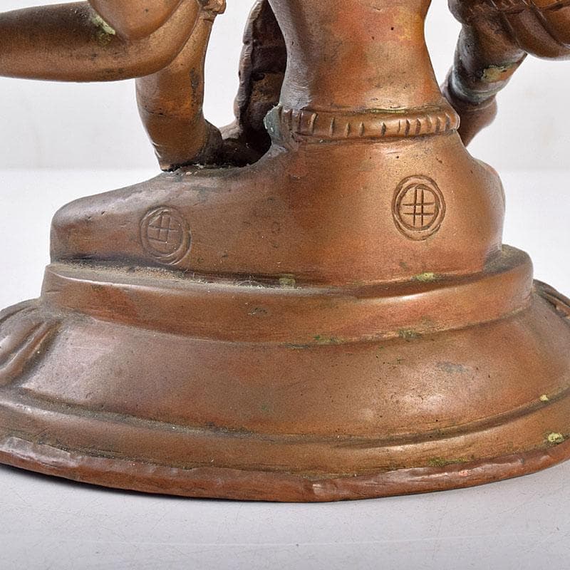 仏教美術　古銅　ヴィシュヌ神像　チベット仏　仏像　置物　V　R9035