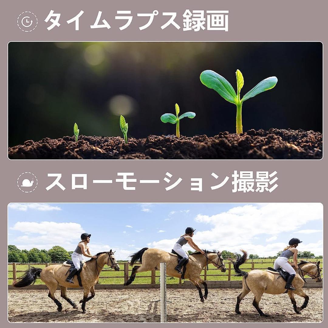 Keculbo ビデオカメラ 4K 48MP 30FPS18X デジタルズーム