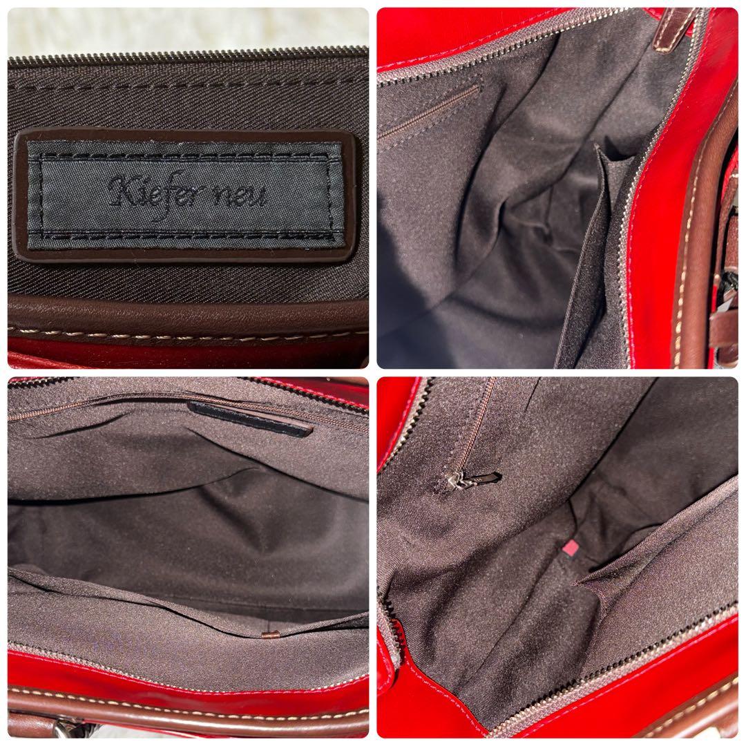 【未使用】Kiefer neu キーファーノイ ビジネスバッグ トートバッグ 赤