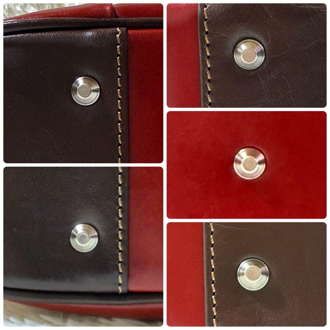 【未使用】Kiefer neu キーファーノイ ビジネスバッグ トートバッグ 赤