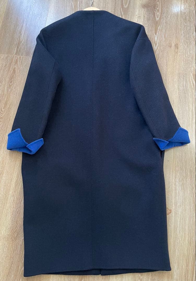 ENFOLD ウールリバーノーカラーコート